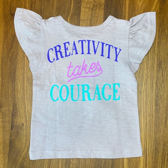 PEEK 3D Flower Unicorn T-Shirt Girls XL 18-24 NEW Creativity Tee Toddler Top NWT - Picture 2 of 5